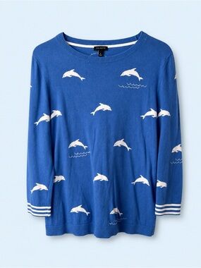 Talbots Dolphin Knit Top
